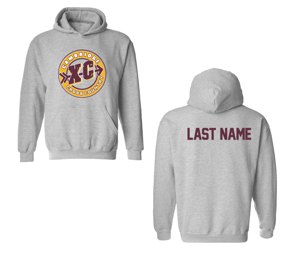 Cambridge Cross Country Warm up - Hoodie - with or without full zip