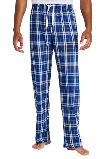 Men's Flannel Plaid Pant - Deep Royal - Blank