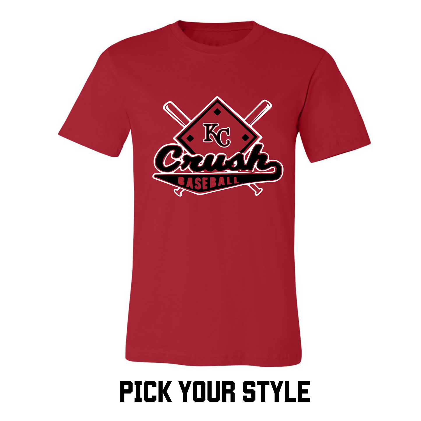 KC CRUSH - Logo on red