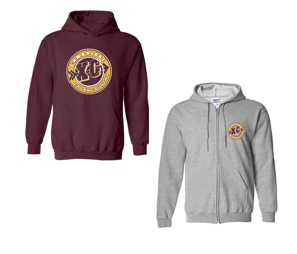 Cambridge Cross Country Warm up - Hoodie - with or without full zip