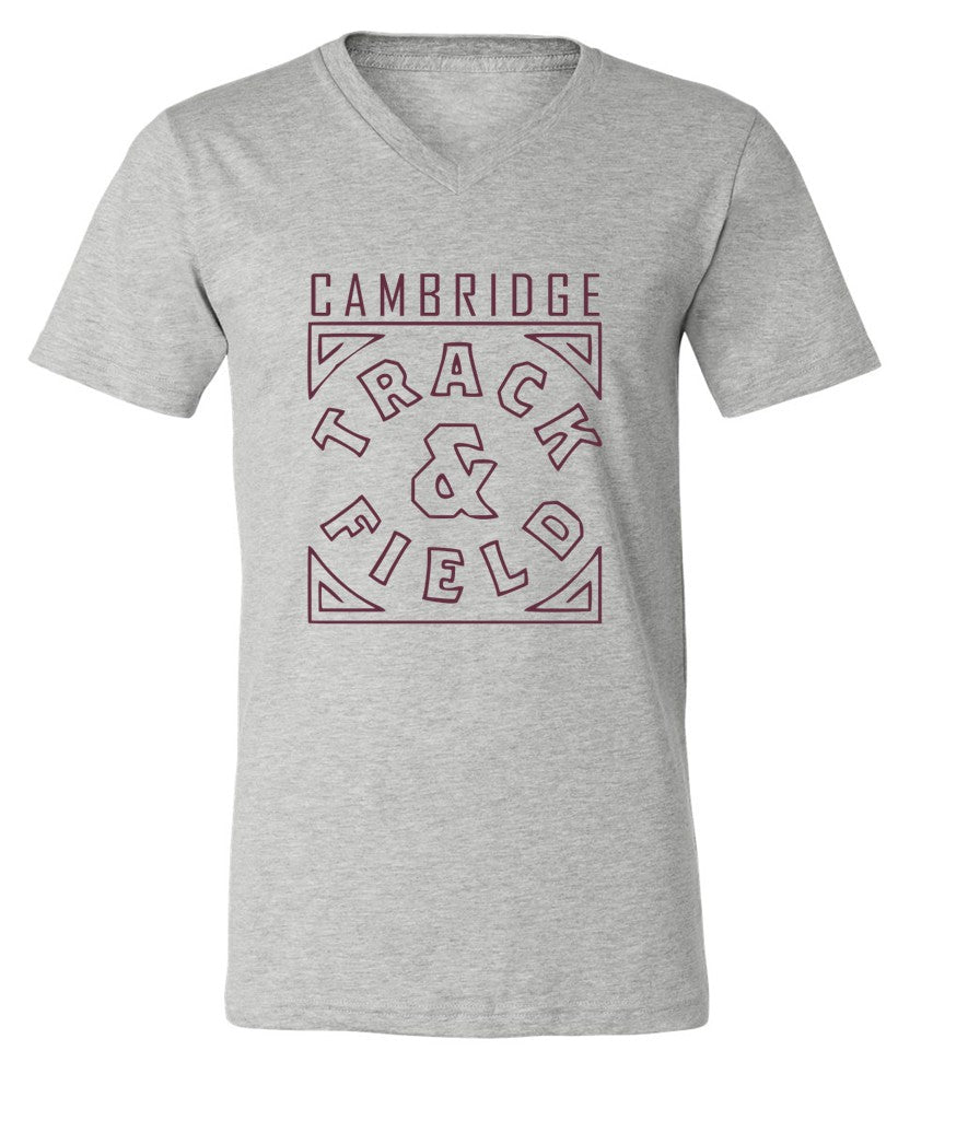 Cambridge Track and Field on Light Heather Grey - Pick your shirt style