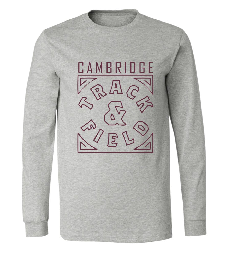 Cambridge Track and Field on Light Heather Grey - Pick your shirt style