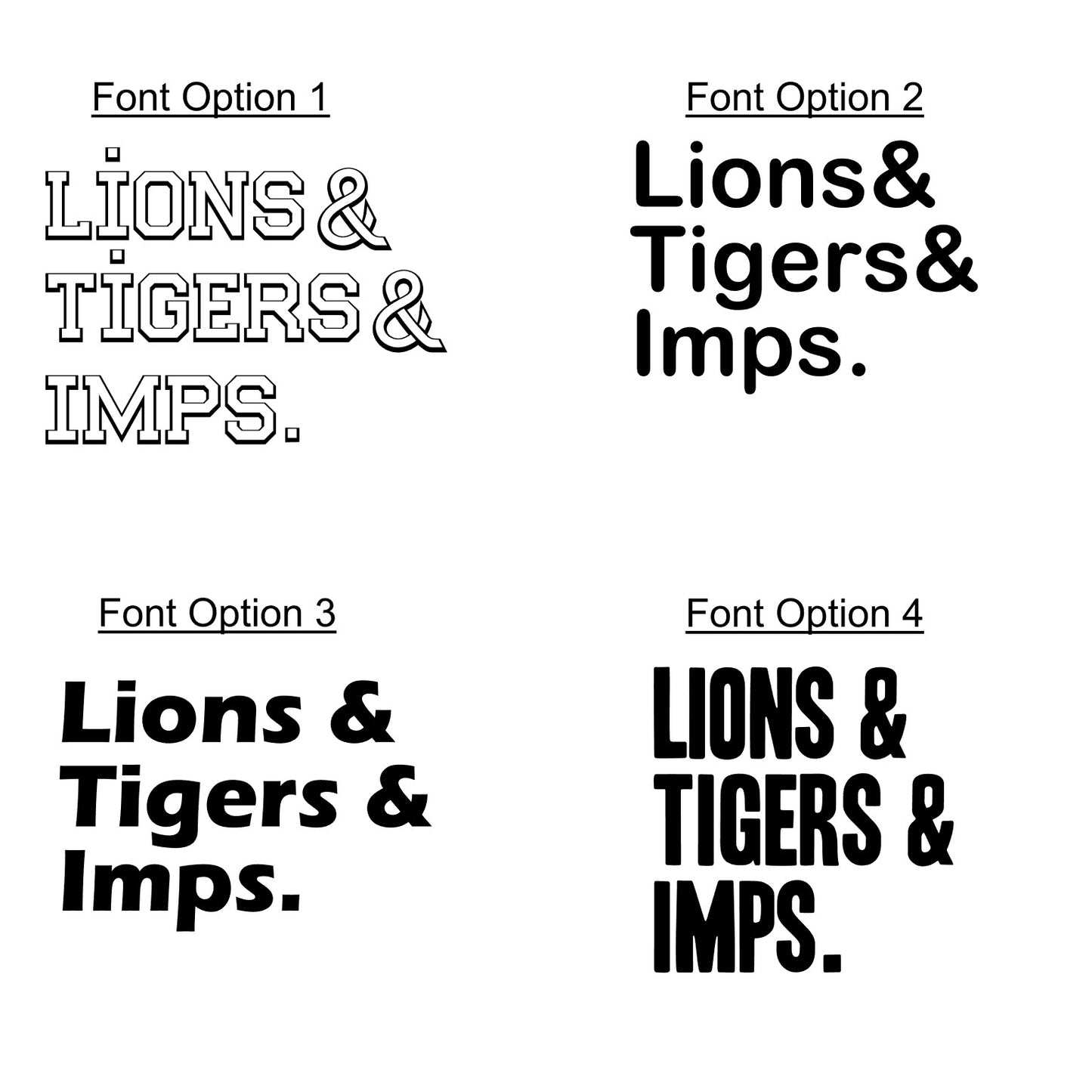 Rivermont - Lions& Tigers& Imps.