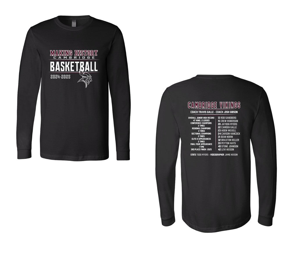 Cambridge Jr. High Basketball - Black