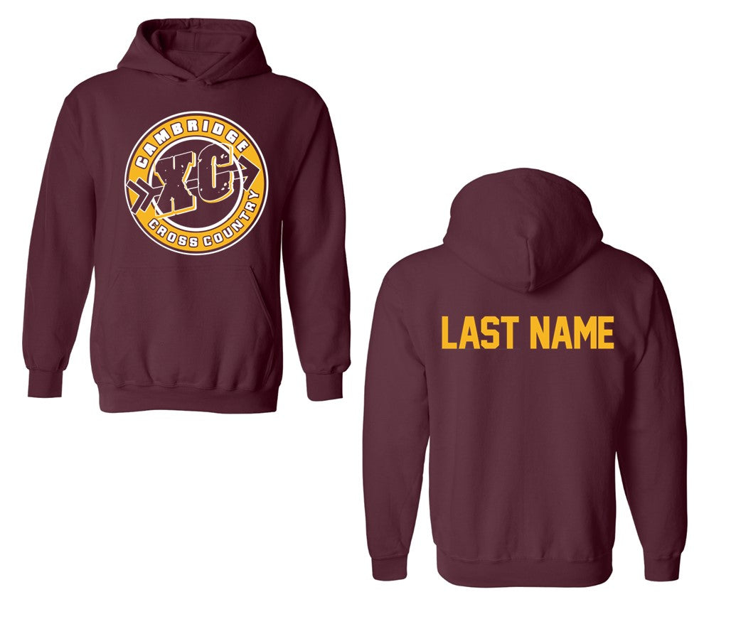 Cambridge Cross Country Warm up - Hoodie - with or without full zip