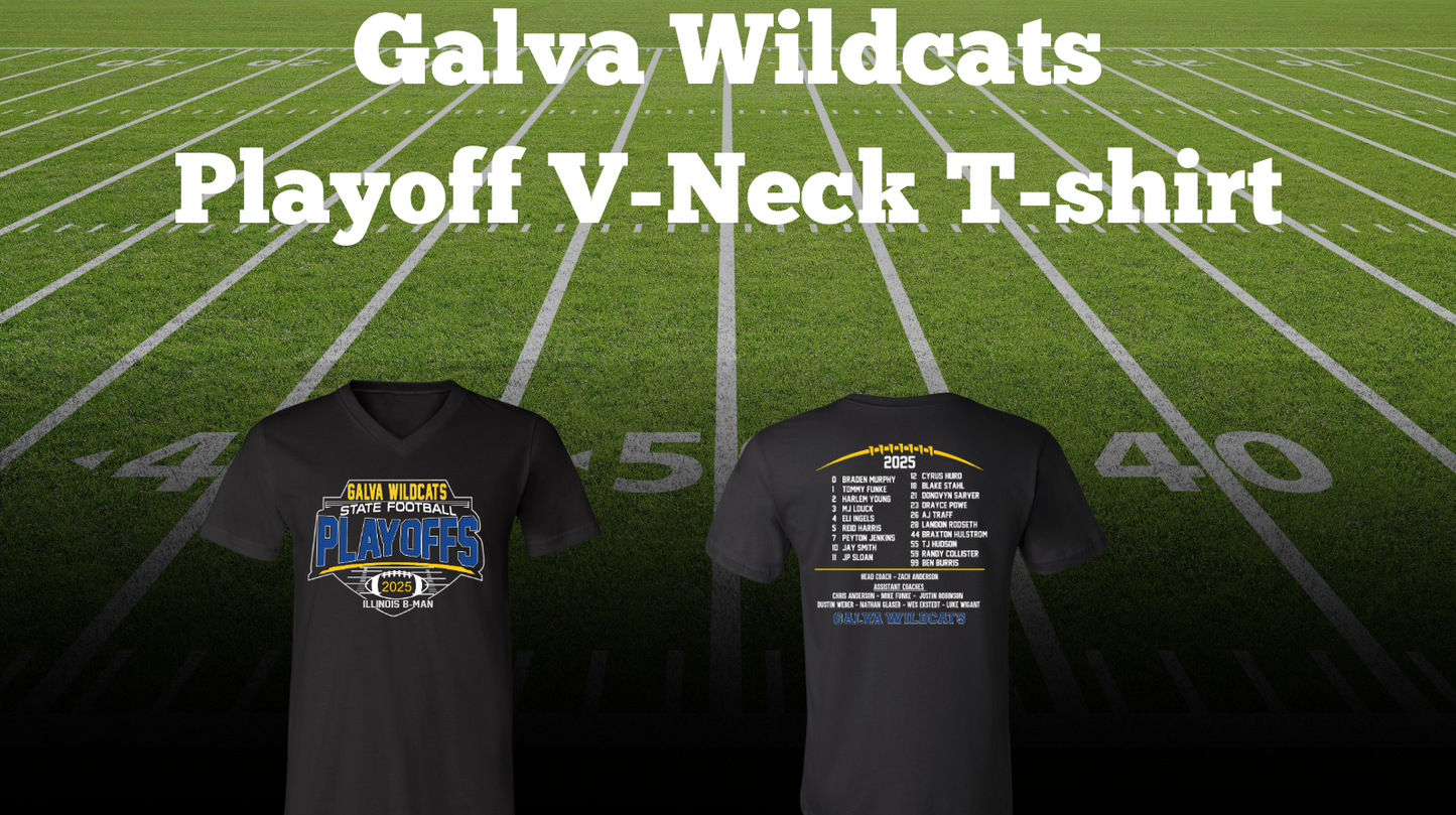 Galva Wildcats Football Playoff Shirts - Galva Athletic Boosters