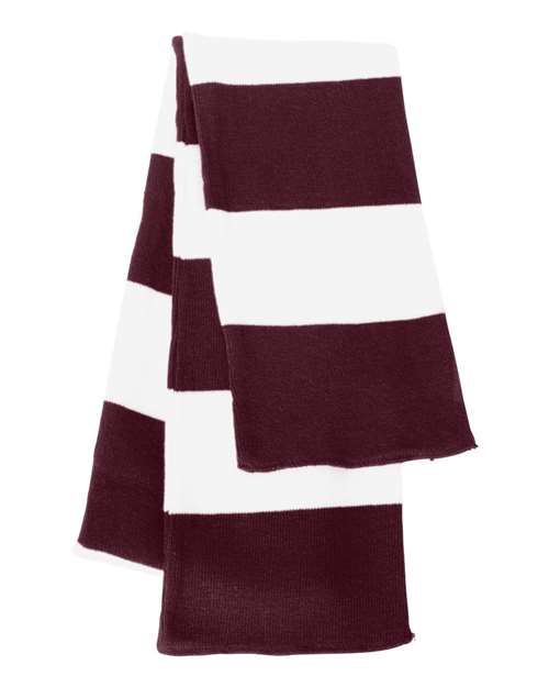 Cambridge-Striped Knit Scarf - SP02