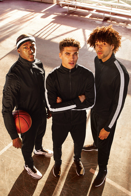 Cambridge Jacket and Pants - Solid Black - Sport-Tek Jacket and Pants Adult Sizes