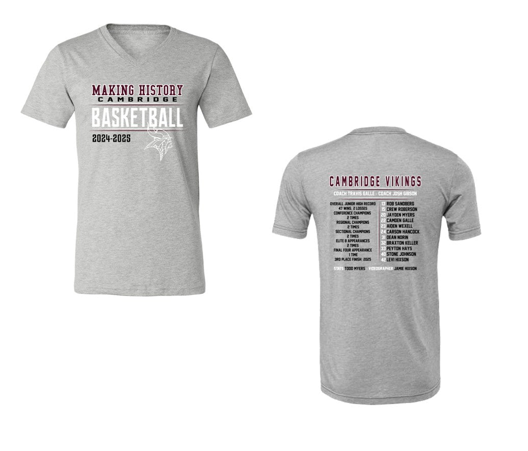 Cambridge Jr. High Boys Basketball - Sport Grey