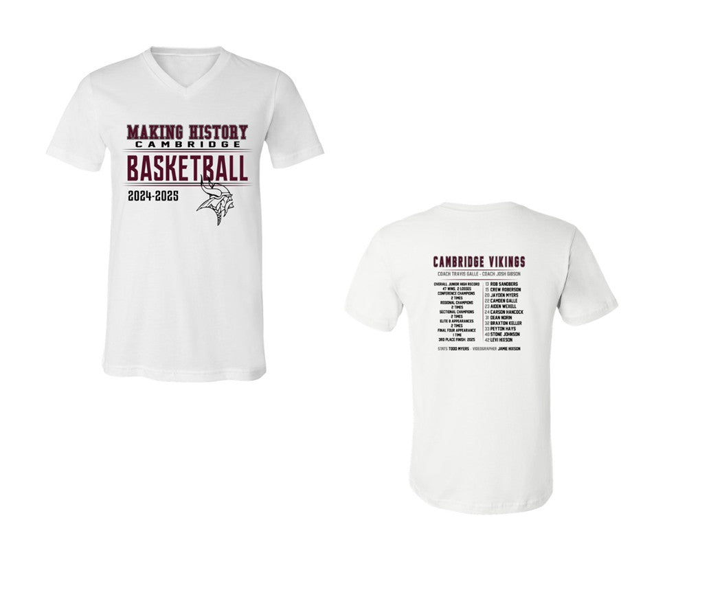 Cambridge Jr. High Basketball - White