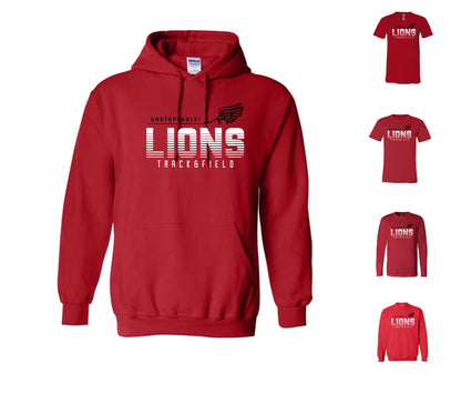 Rivermont Track and Field on Red - Pick your shirt style
