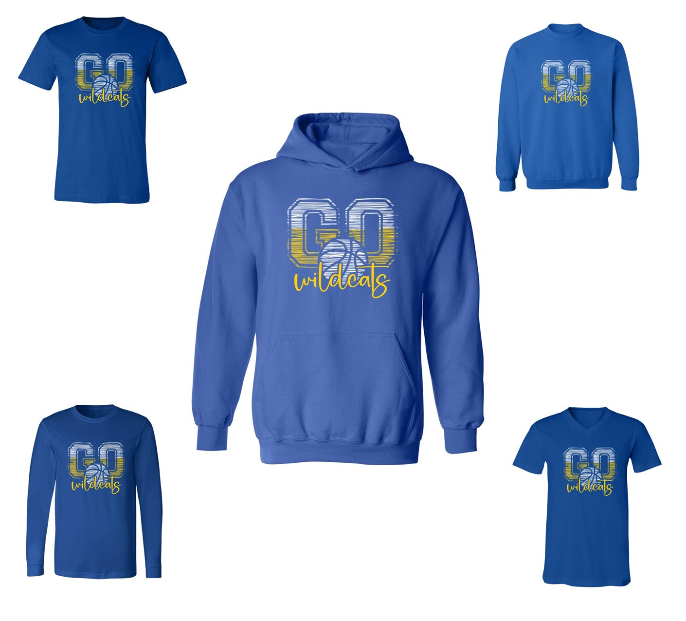 Go Wildcats  - on Blue