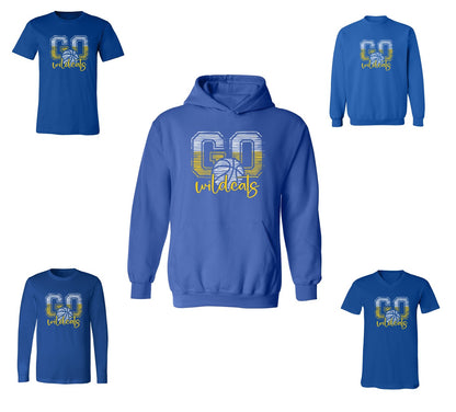 Go Wildcats  - on Blue