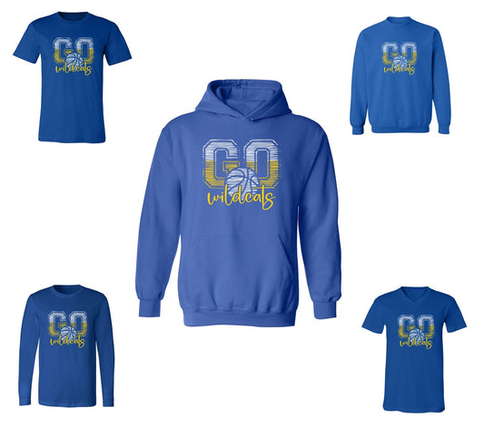 Go Wildcats  - on Blue