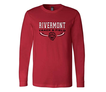 Rivermont Track and Field on Red - Pick your shirt style