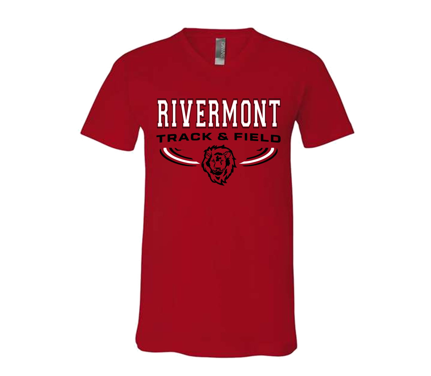 Rivermont Track and Field on Red - Pick your shirt style