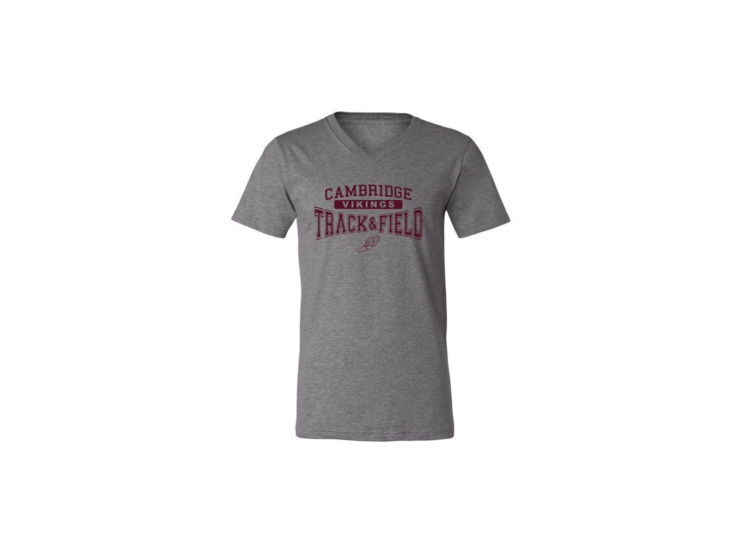 Cambridge Track and Field on Dark Heather Grey - Pick your shirt style
