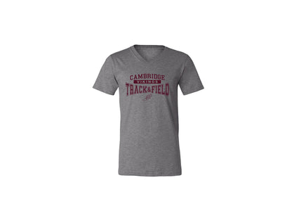 Cambridge Track and Field on Dark Heather Grey - Pick your shirt style