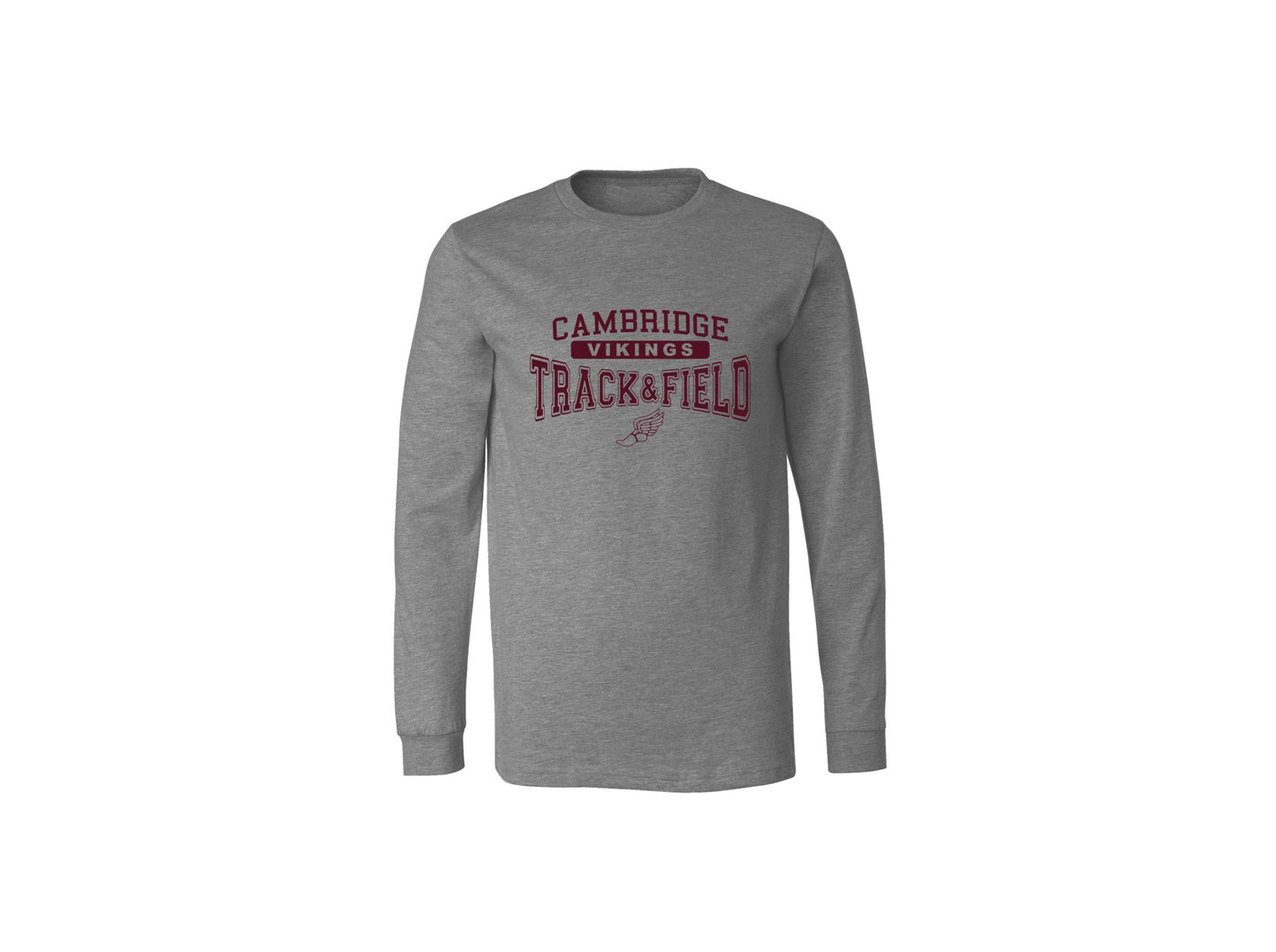 Cambridge Track and Field on Dark Heather Grey - Pick your shirt style