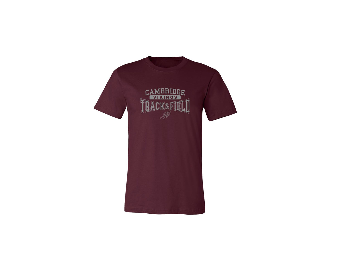 Cambridge Track and Field on Maroon - Pick Your Shirt Style