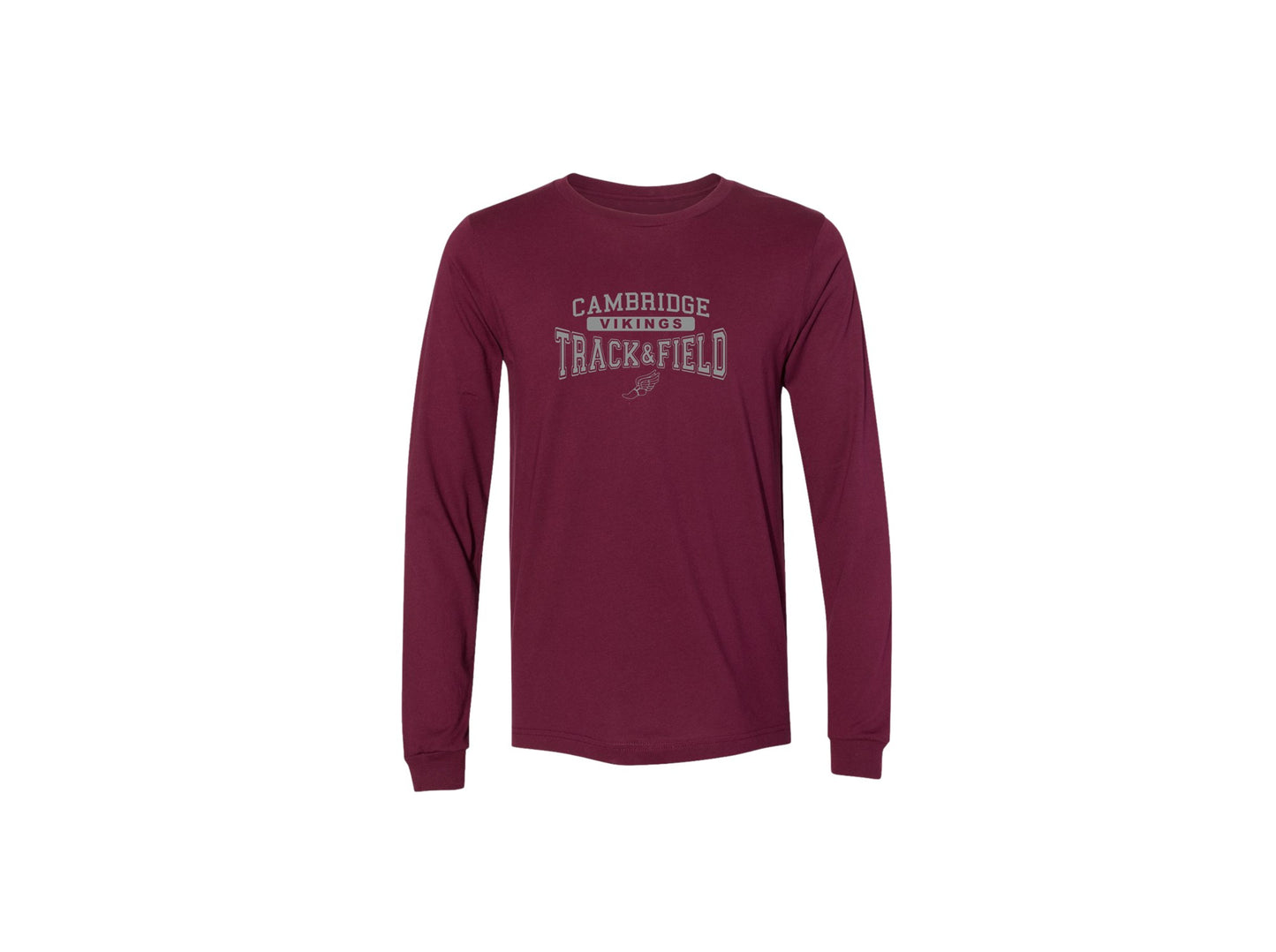 Cambridge Track and Field on Maroon - Pick Your Shirt Style