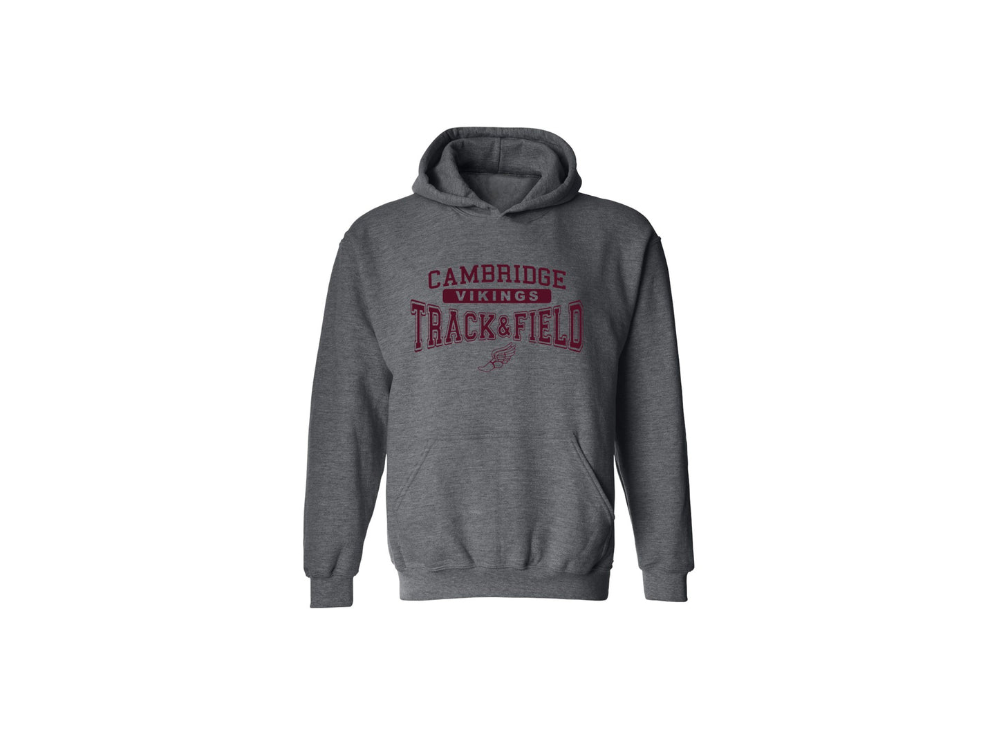 Cambridge Track and Field on Dark Heather Grey - Pick your shirt style