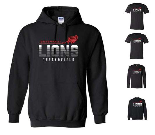 Rivermont Track and Field on Black - Pick your shirt style