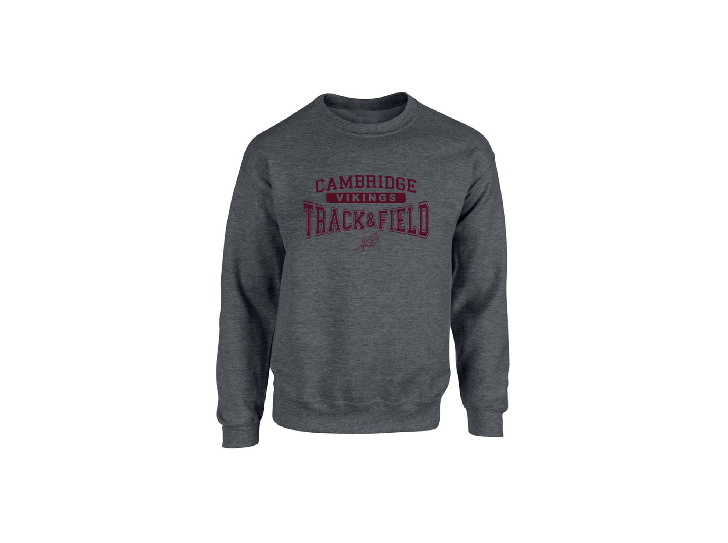 Cambridge Track and Field on Dark Heather Grey - Pick your shirt style