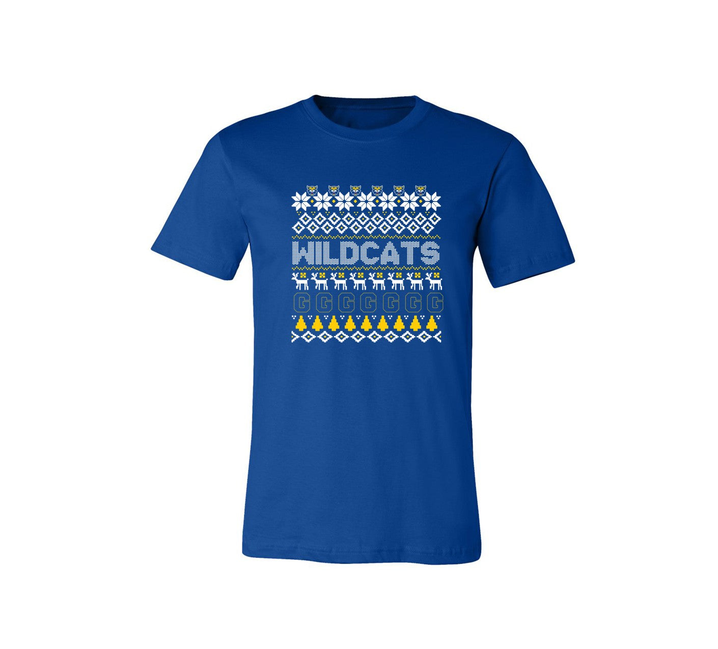 Wildcats Fun Design on Blue