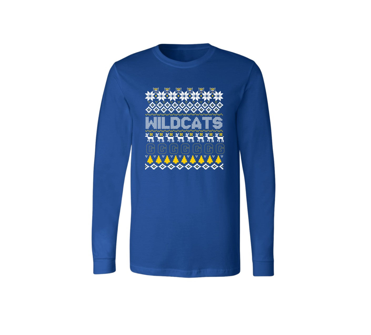 Wildcats Fun Design on Blue
