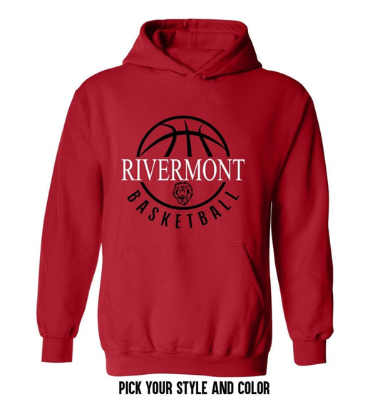 Rivermont Basketball - Design in Black and White