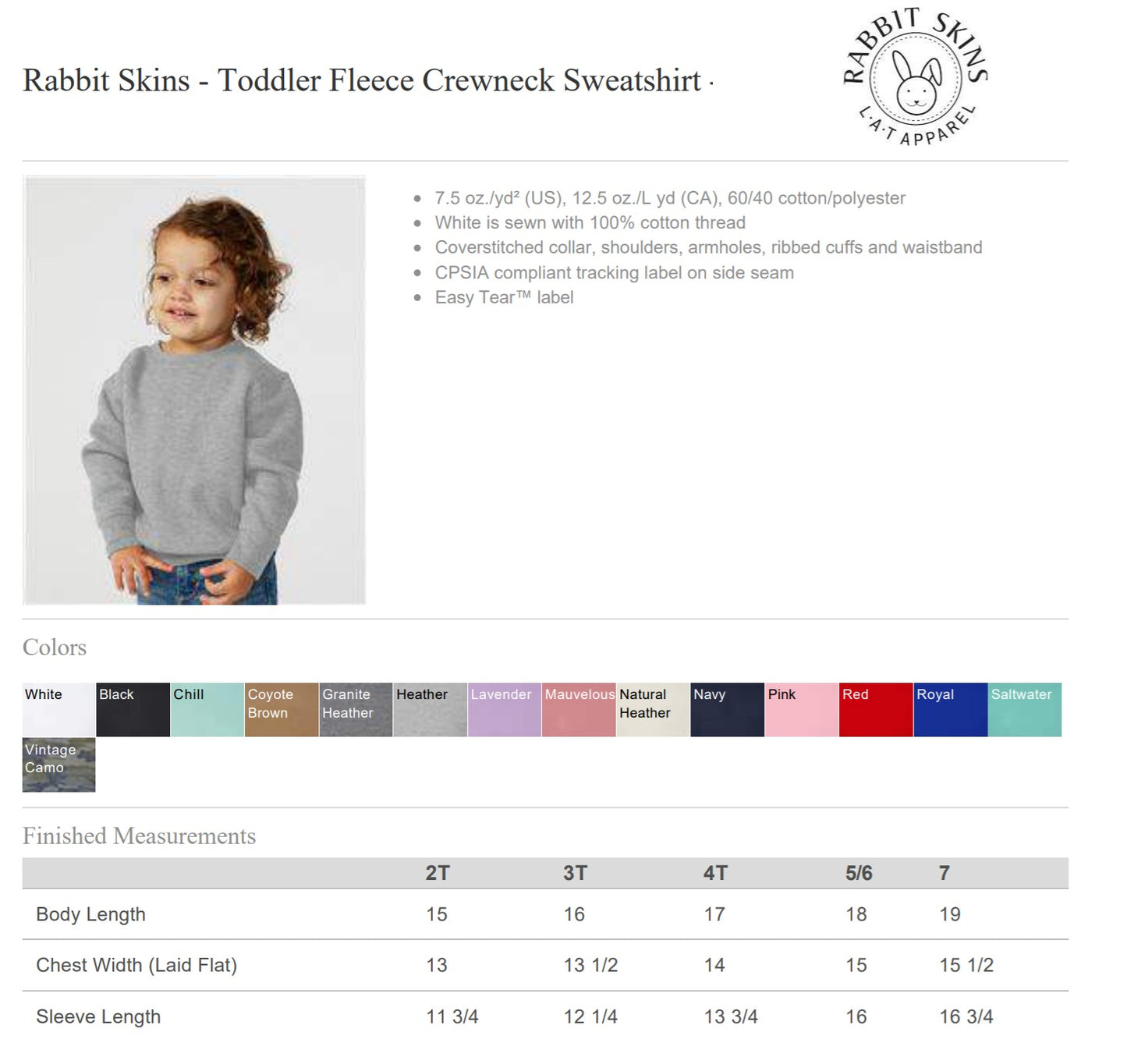 Rivermont - Crest - Toddler Sizes