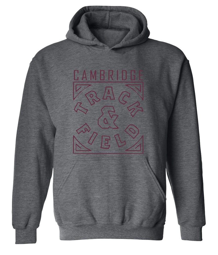 Cambridge Track and Field on Dark Heather Grey - Pick your shirt style