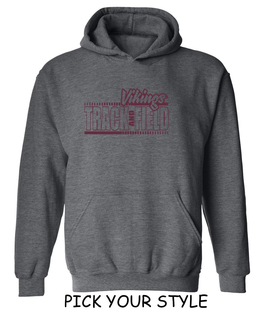 Cambridge Track and Field on Dark Heather Grey - Pick your shirt style