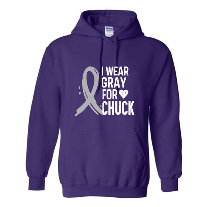 I WEAR GRAY FOR CHUCK ON PURPLE