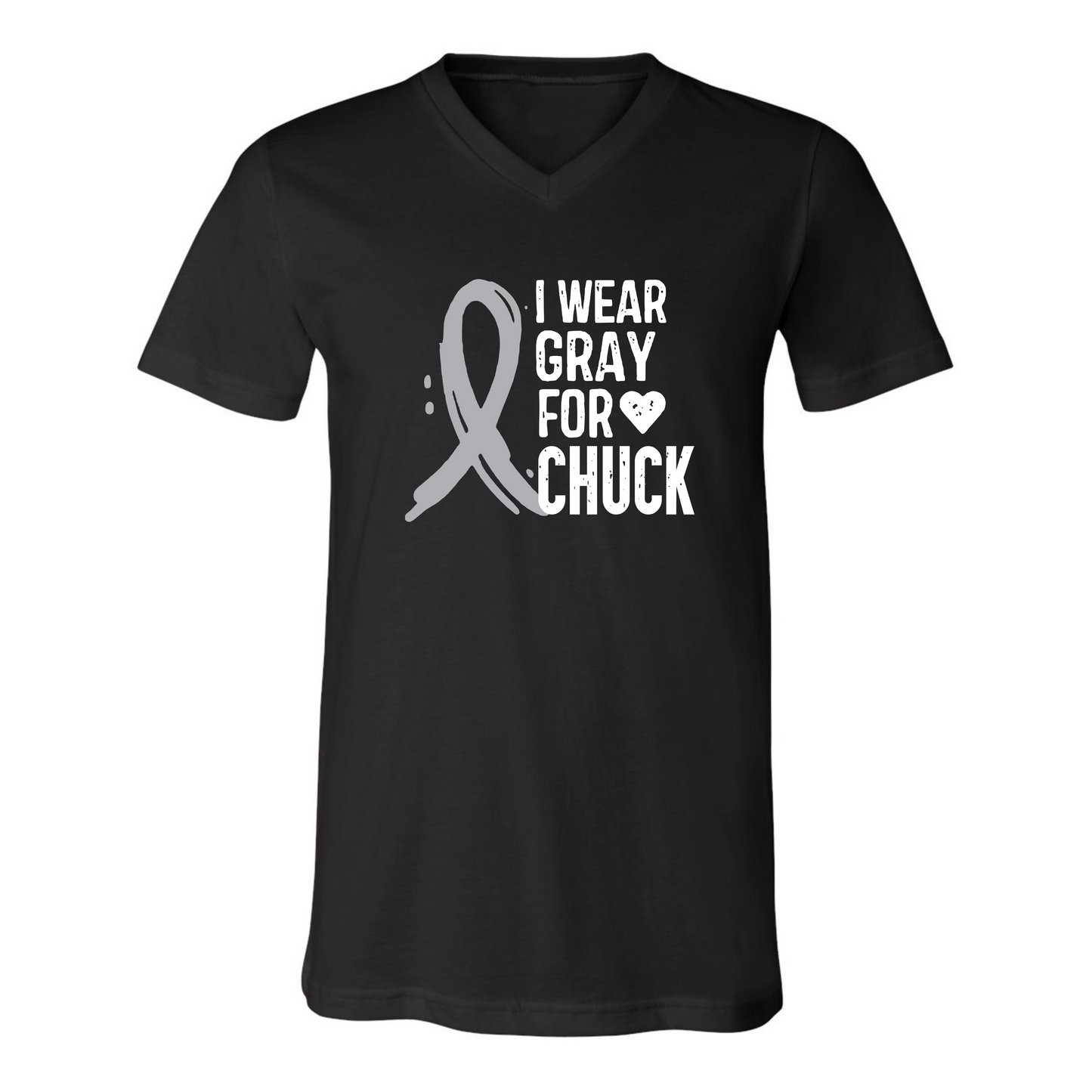 I WEAR GRAY FOR CHUCK ON BLACK