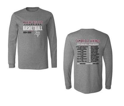 Cambridge Jr. High Boys Basketball - Dark Heather Grey