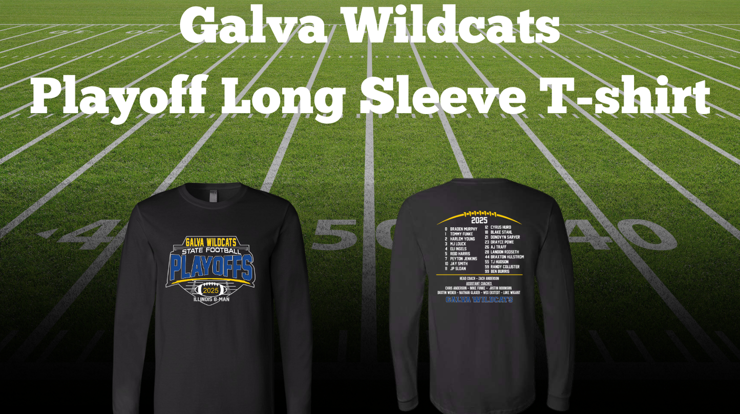 Galva Wildcats Football Playoff Shirts - Galva Athletic Boosters
