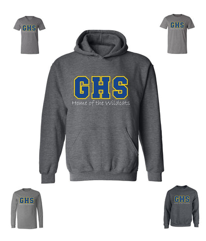 GHS - Home of the Wildcats - Dark Heather