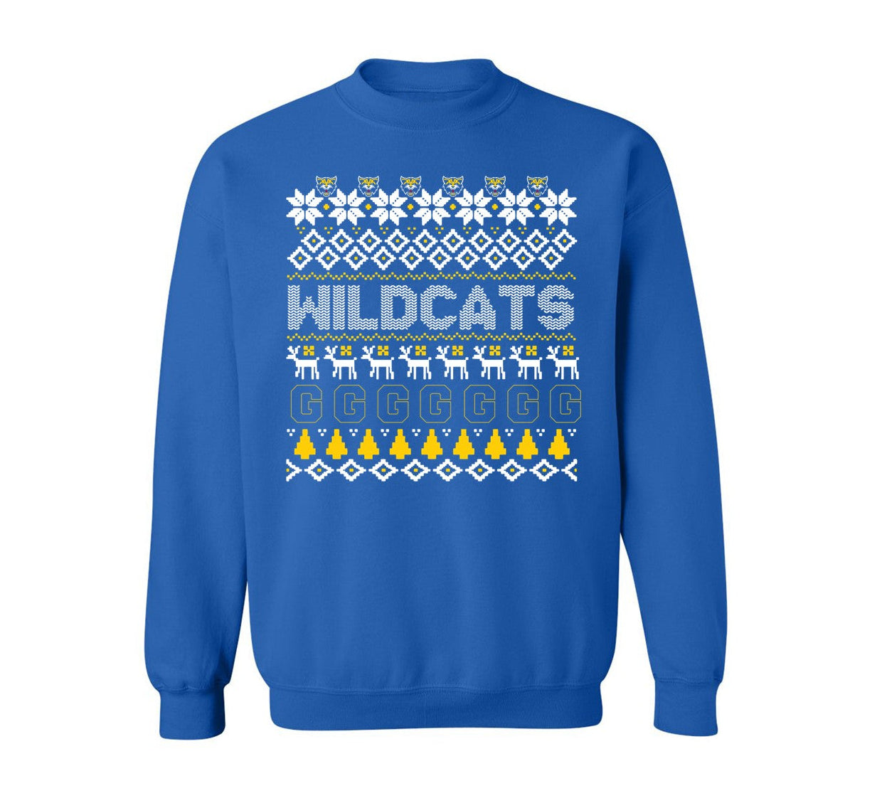 Wildcats Fun Design on Blue
